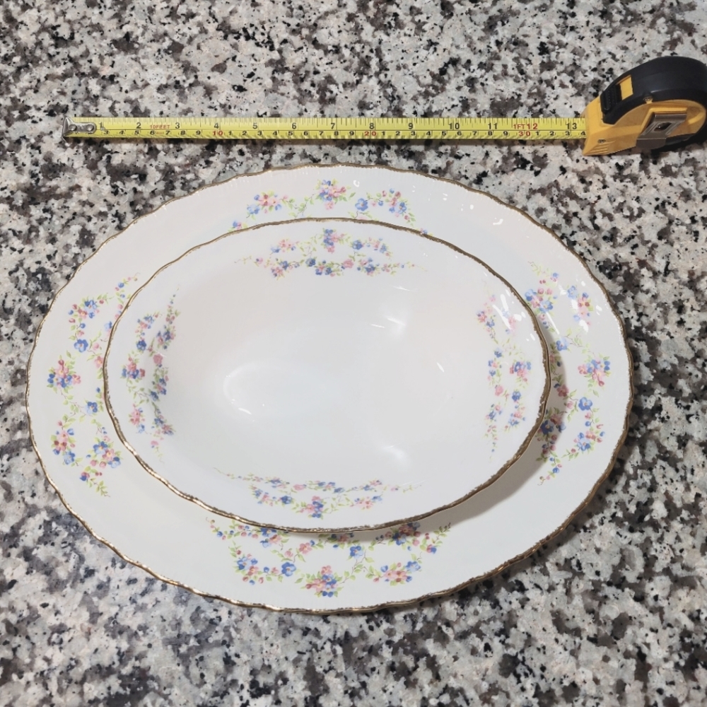 Pope Gosser oval serving tray and oval bowl